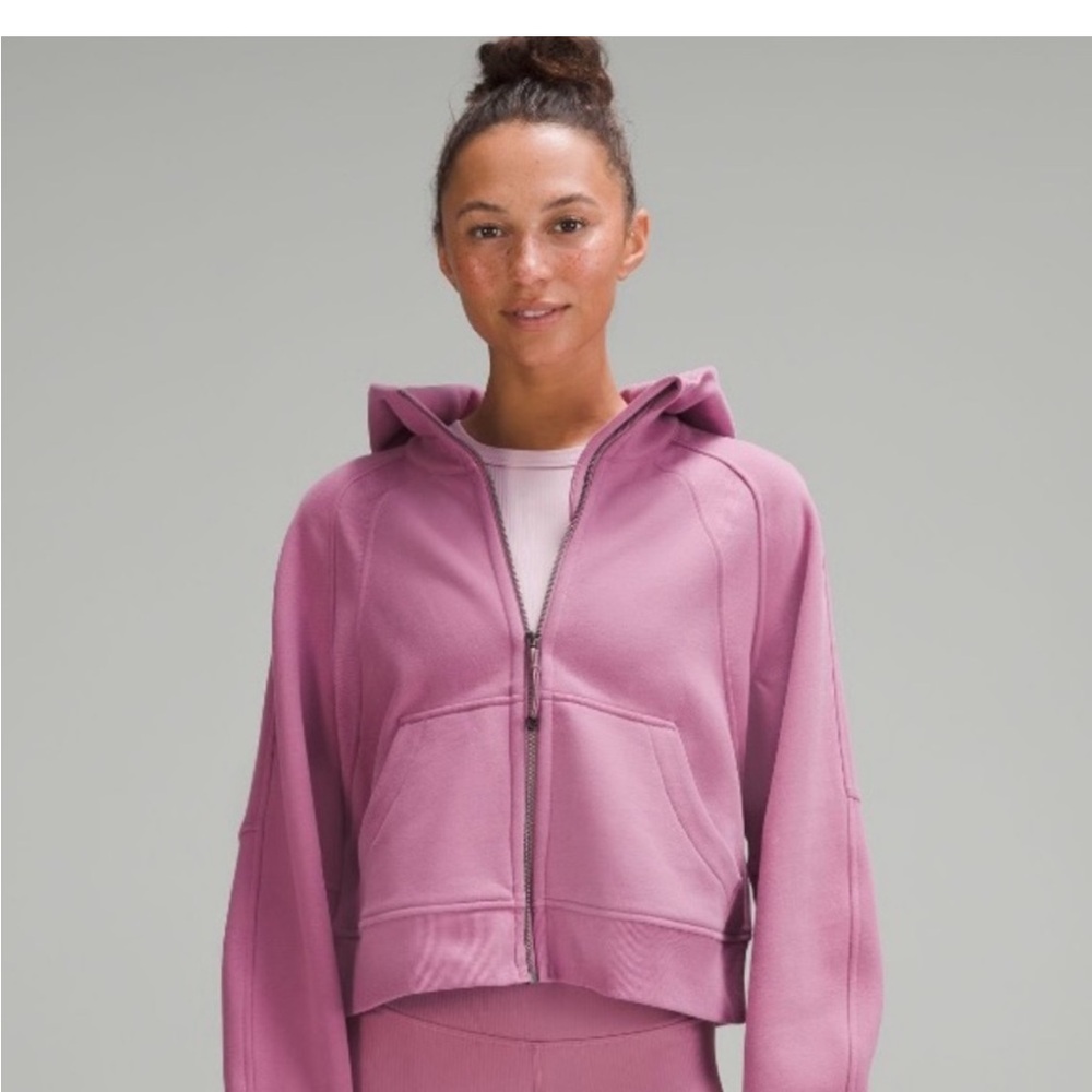 NWT velvet dust lululemon scuba oversized full zip M/L